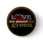 Love the Planet Go Green Button