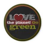 Love the Planet Go Green Magnet