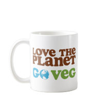 Love the Planet Go Veg Coffee Mug