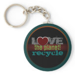 Love the Planet Recycle Keychain