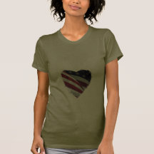 Love the USA, American Heart Flag Shirts