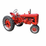 love those old red tractors photo sculptures