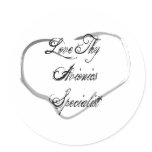 Love Thy Avionics Specialist Round Stickers