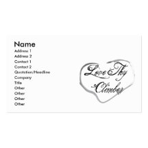 Love Thy Climber Business Card Templates