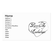 Love Thy Embalmer Business Card Templates