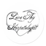 Love Thy Herpetologist Round Sticker