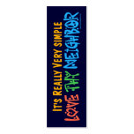 Love Thy Neighbour Bookmark - business cards