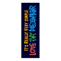 Love Thy Neighbour Bookmark - Business Card Template