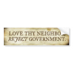 Love Thy Neighbour Bumper Sticker bumper stickers