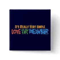 Love Thy Neighbour - Heart, Peace Sign