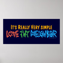 Love Thy Neighbour - Heart, Peace Sign