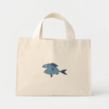 Love to fish canvas bags