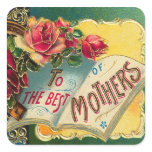 Love to Mom World's Best Mom Square Stickers