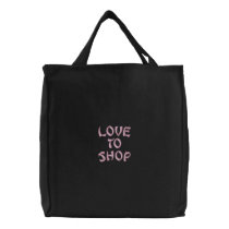 Love to Shop Embroidered Organic