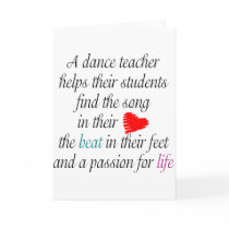 Love to Teach Dance Greeting Cards