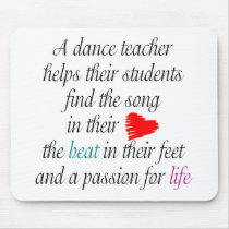 Love to Teach Dance Mouse pad