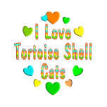 Love Tortoise Shell Cats t-shirts