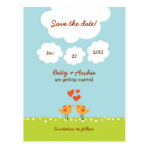 Love Tree (Day) Save the Date Postcard