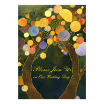 Love Trees: Wedding Invitations (Dark Back)