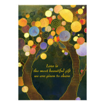 Love Trees: Wedding Invitations (White Back)