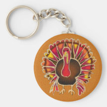 LOVE TURKEY by SHARON SHARPE Keychain