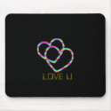 , LOVE U mousepads