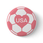 Love US Women's Soccer Team buttons