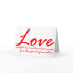 Love Valentine Greeting Card