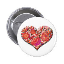 Love Valentine's Day Red Heart Vector Valentine Pin