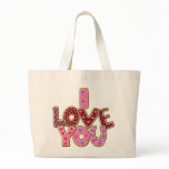 Love Valentine's Day tote bag