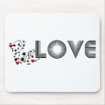 LOVE Vine with Hearts Mousepad