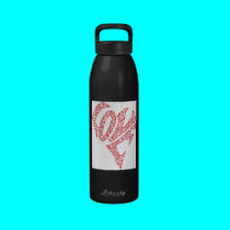 'LOVE' WATER BOTTLE water bottles