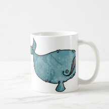 love whale plain mug