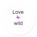 Love Wild -Butterfly stickers