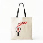 Love Wine With Unusual Hearts & Wine Glass bags