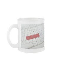 LOVE word on a keyboard Mugs
