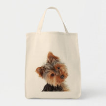 Love Yorkies Yorkshire Terrier  Grocery Totebag