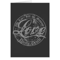 Love - You Can't Kill the Message Greeting Cards