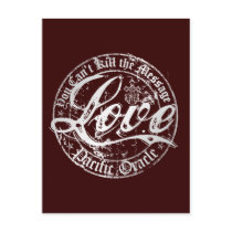 LOVE - You Can't Kill the Message Postcards