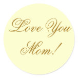 LOVE YOU MOM stickers