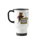 Love You Mum Bear Personalised Photo Travel Mug