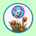 Love You Mum - Tulips The MUSEUM Zazzle magnets