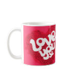 "Love you x" Valentine mug