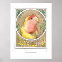 Lovebird Nouveau posters