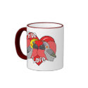 Lovebirds Cartoon Cockatiels Mug