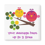 Lovebirds Customisable magnets