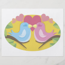 Lovebirds Personalized Flyer