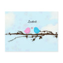 Lovebirds Postcard