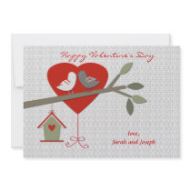 Lovebirds Valentine's Day Card Custom Invite
