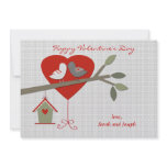 Lovebirds Valentine's Day Card invitations
